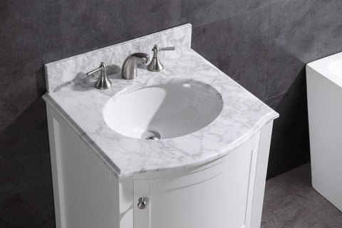 Legion Furniture WT9309-24-W-PVC 24" White Bathroom Vanity, PVC - Houux