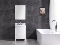 Legion Furniture WT9309-24-W-PVC 24" White Bathroom Vanity, PVC - Houux