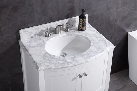 Legion Furniture WT9309-30-W-PVC 30" White Bathroom Vanity, PVC - Houux