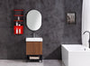 Image of Legion Furniture WT9324-24-PVC 24" Bathroom Vanity With Mirror and Side Cabinet, PVC - Houux