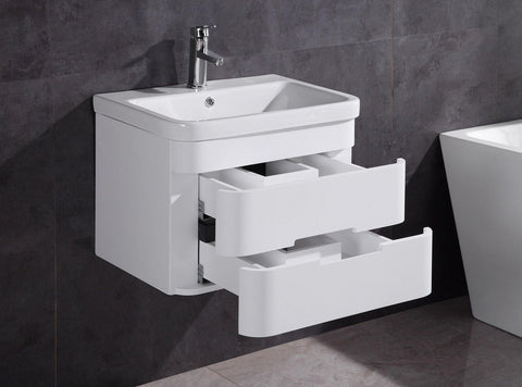 Legion Furniture WT9328-24-PVC 24" Bathroom Vanity With Led Mirror, PVC - Houux