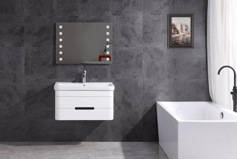 Legion Furniture WT9328-32-PVC 32" Bathroom Vanity With Led Mirror, PVC - Houux