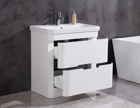 Legion Furniture WT9329-32-PVC 32" Bathroom Vanity With Led Mirror, PVC - Houux