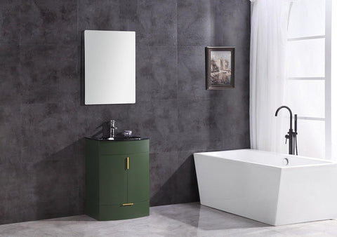 Legion Furniture WTM8130-24-VG-PVC 24" Vogue Green Bathroom Vanity, PVC - Houux