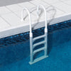 Image of Aluminum/Resin In-Pool Ladder for Above Ground Pools - Houux