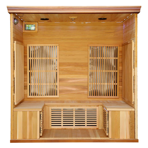 Cedar Elite 4-5 Person Premium Sauna w/ 9 Carbon Heaters - Houux