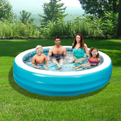 3D Inflatable 7.5-ft Round Family Pool